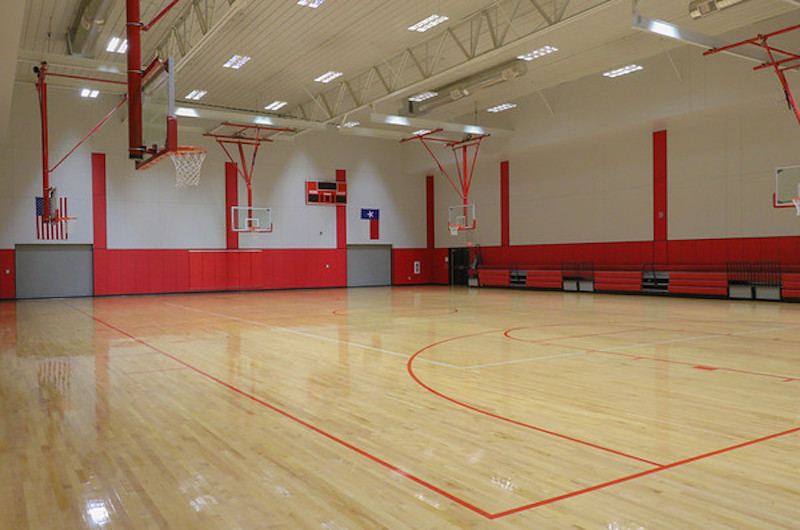 Perryton Practice Gymnasium Court View