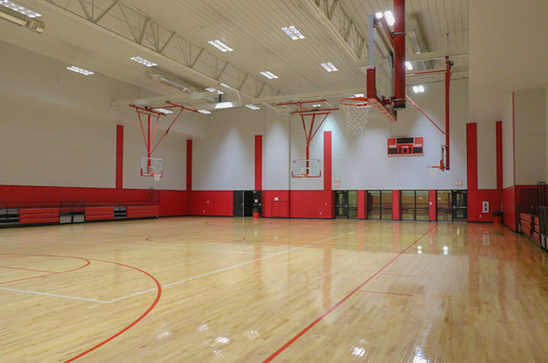 Perryton Practice Gymnasium Court View