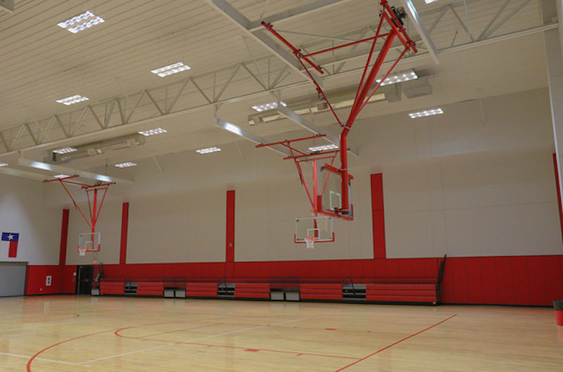 Perryton Practice Gymnasium Court View