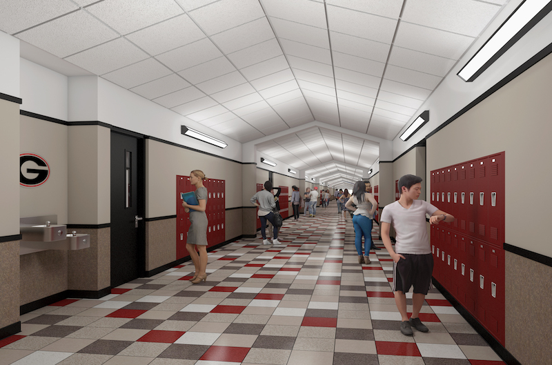 Groom Corridor Renovation Rendering