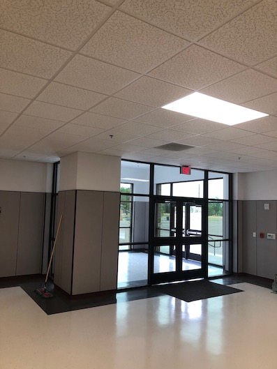 New Adrian High School Gymnasium Addition Interior Entrance